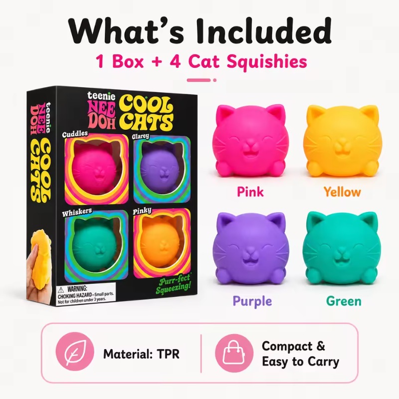 Party Games For Adults And Kids - Popularny zestaw Needoh Mini 4 sztuki,