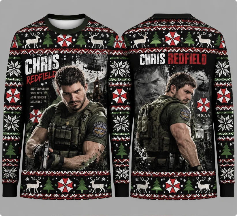 Bluza z nadrukiem postaci z gr – Party Games For Christmas recenzja i cena